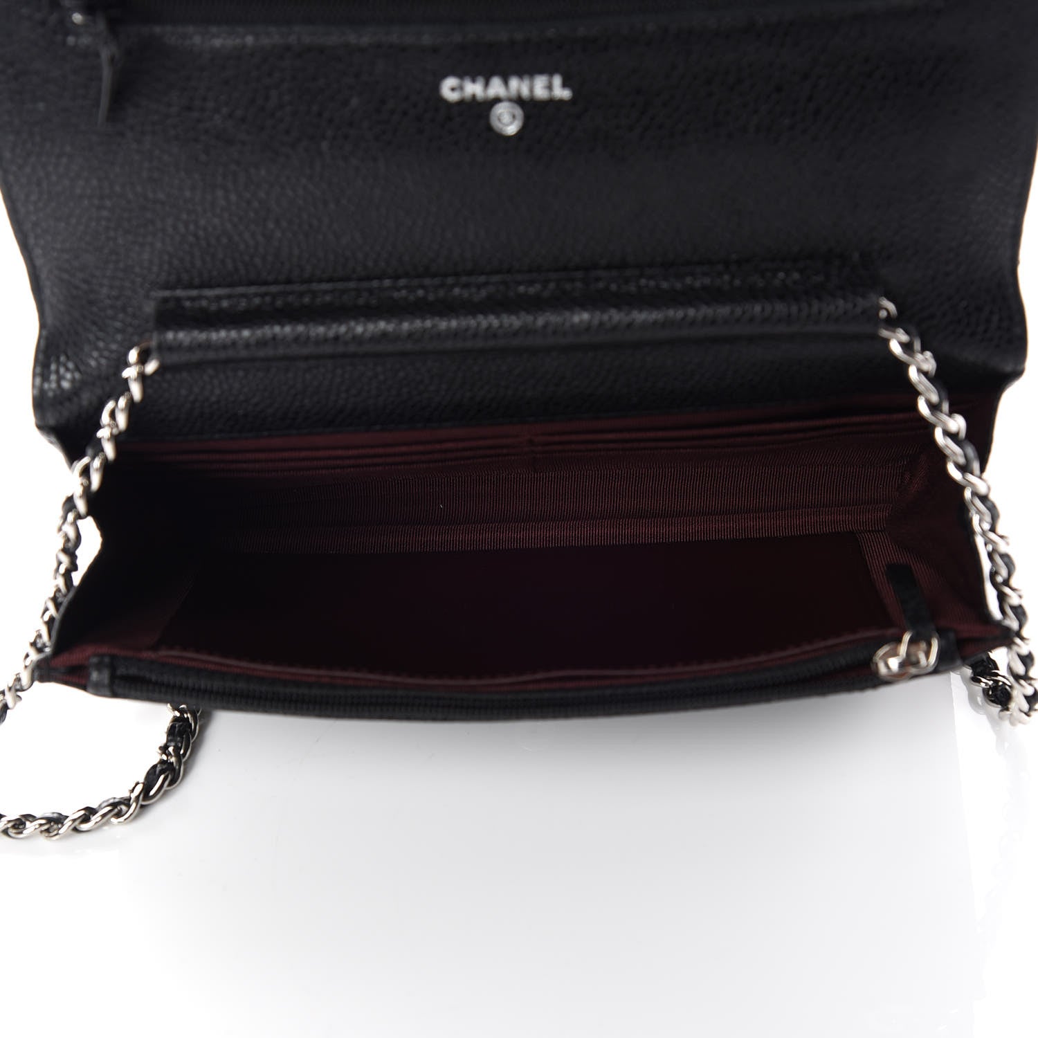 Chanel Caviar Quilted Wallet On Chain WOC Black 5 of 10