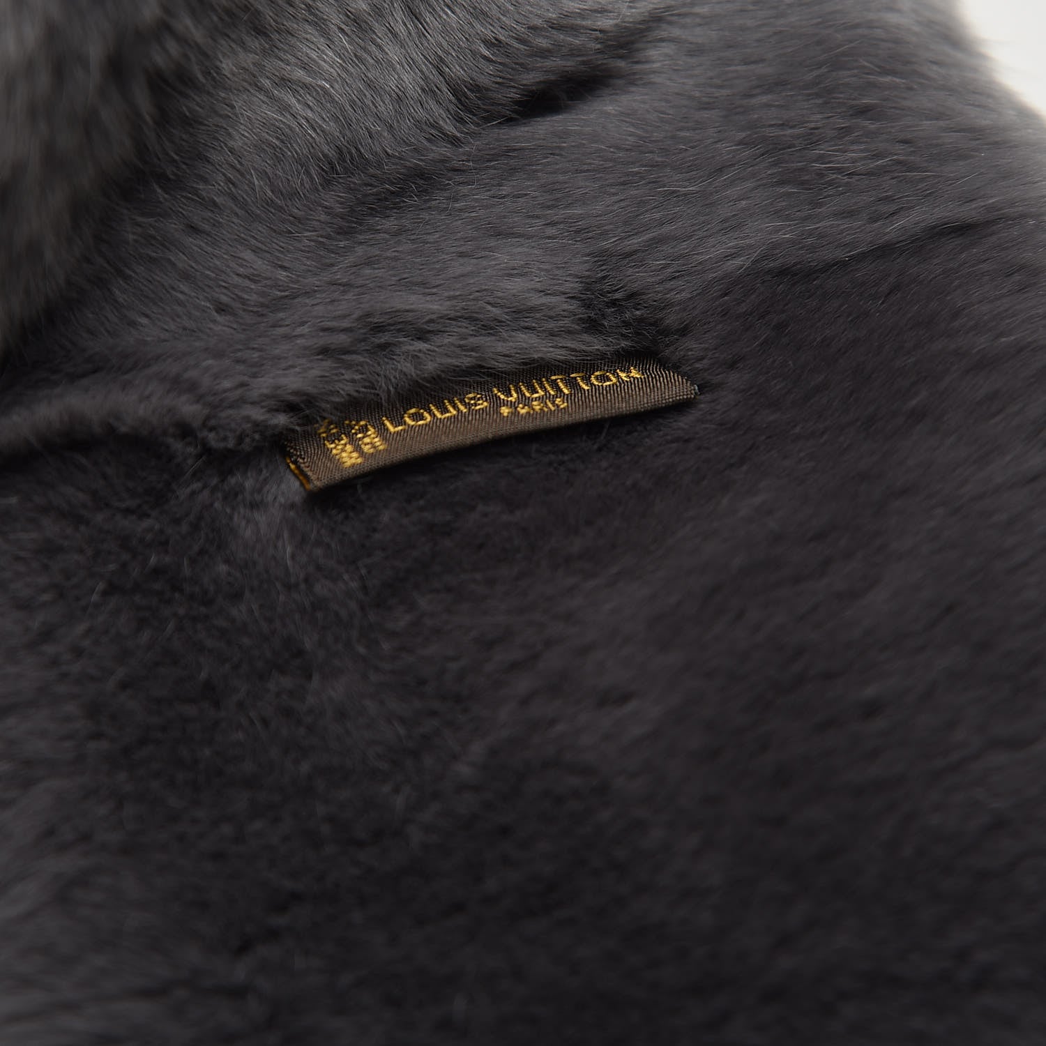 Louis Vuitton Rabbit Fur Echarpe Rex Stole Gray 4 of 4