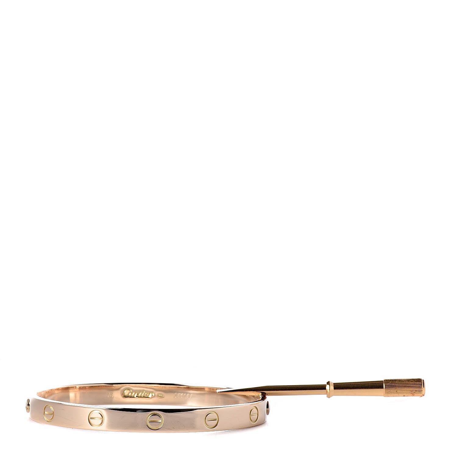 Cartier 18K Yellow Gold LOVE Bracelet 18 1 of 9