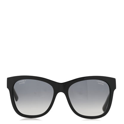 Chanel Acetate Polarized Square CC Sunglasses 5380 Black 2 of 8