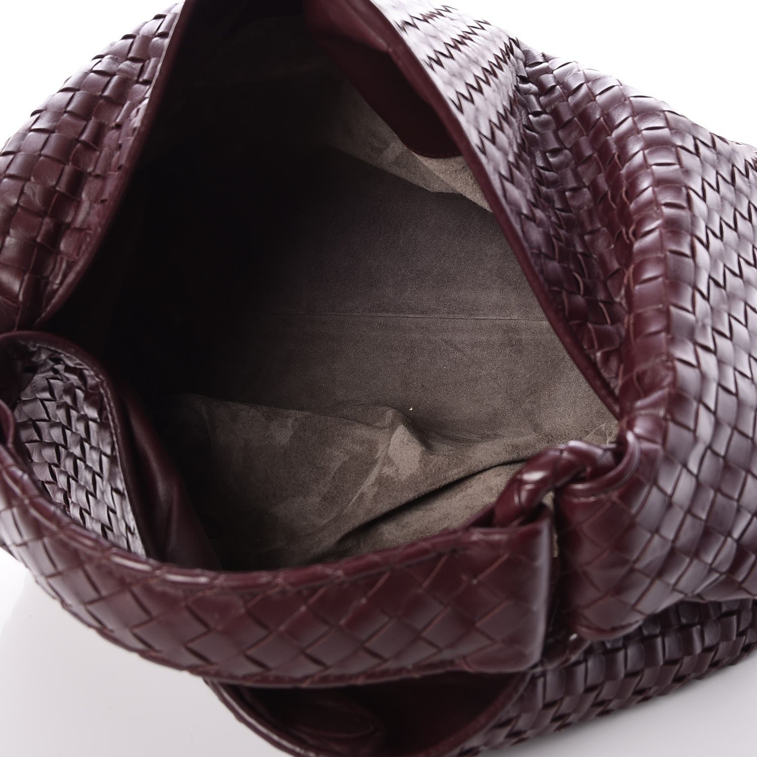 Bottega Veneta Nappa Intrecciato Sloane Hobo Aubergine 5 of 10