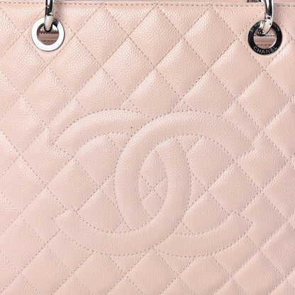 Chanel Caviar Quilted Grand Shopping Tote GST Light Pink 11 of 12