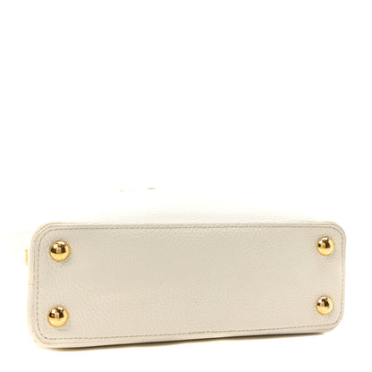 Louis Vuitton Taurillon Capucines BB Blanc Casse 4 of 9