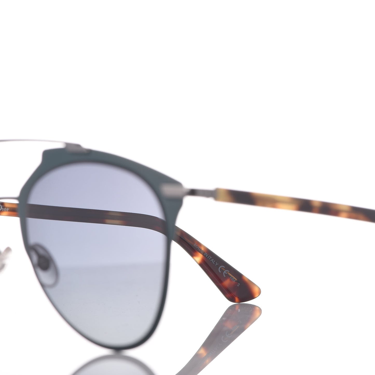 Reflected Sunglasses Teal Havana