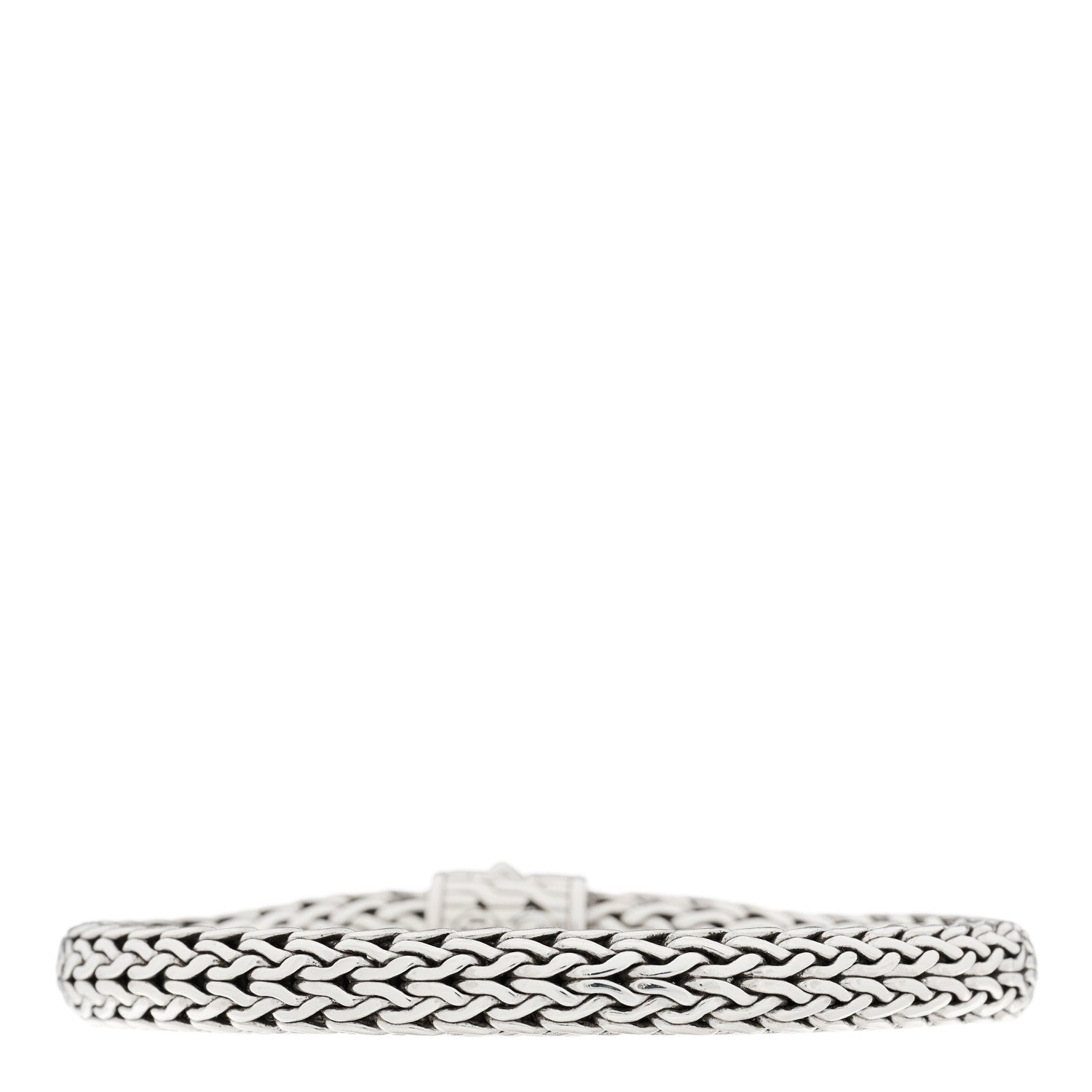 John Hardy Sterling Silver Diamond 7.5mm Classic Chain Bracelet 2 of 3