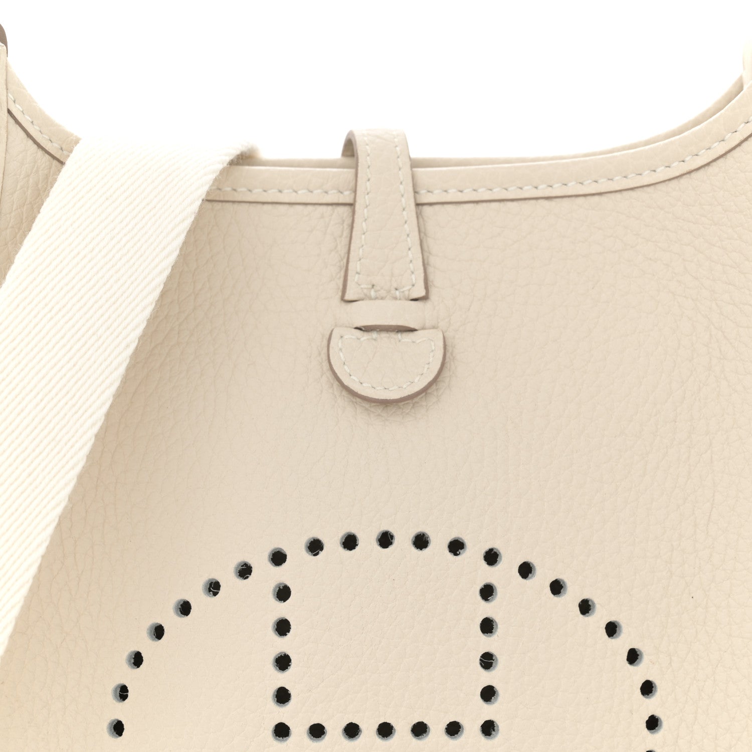 Hermes Taurillon Clemence Evelyne TPM Craie 8 of 11