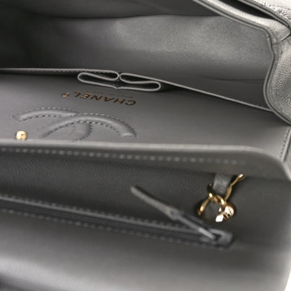 Chanel Caviar Quilted Small Double Flap Grey 5 of 10