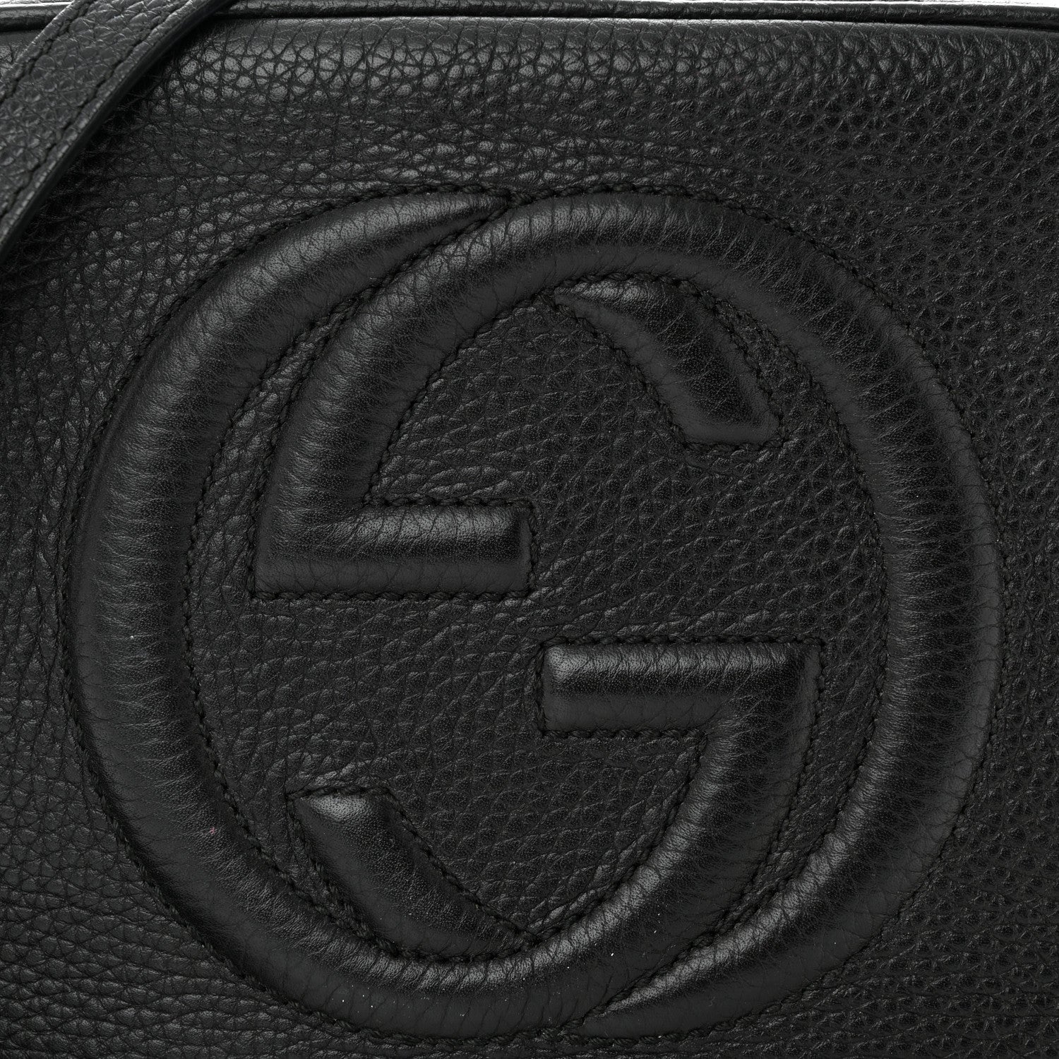 Gucci Pebbled Calfskin Small Soho Disco Bag Black 8 of 10