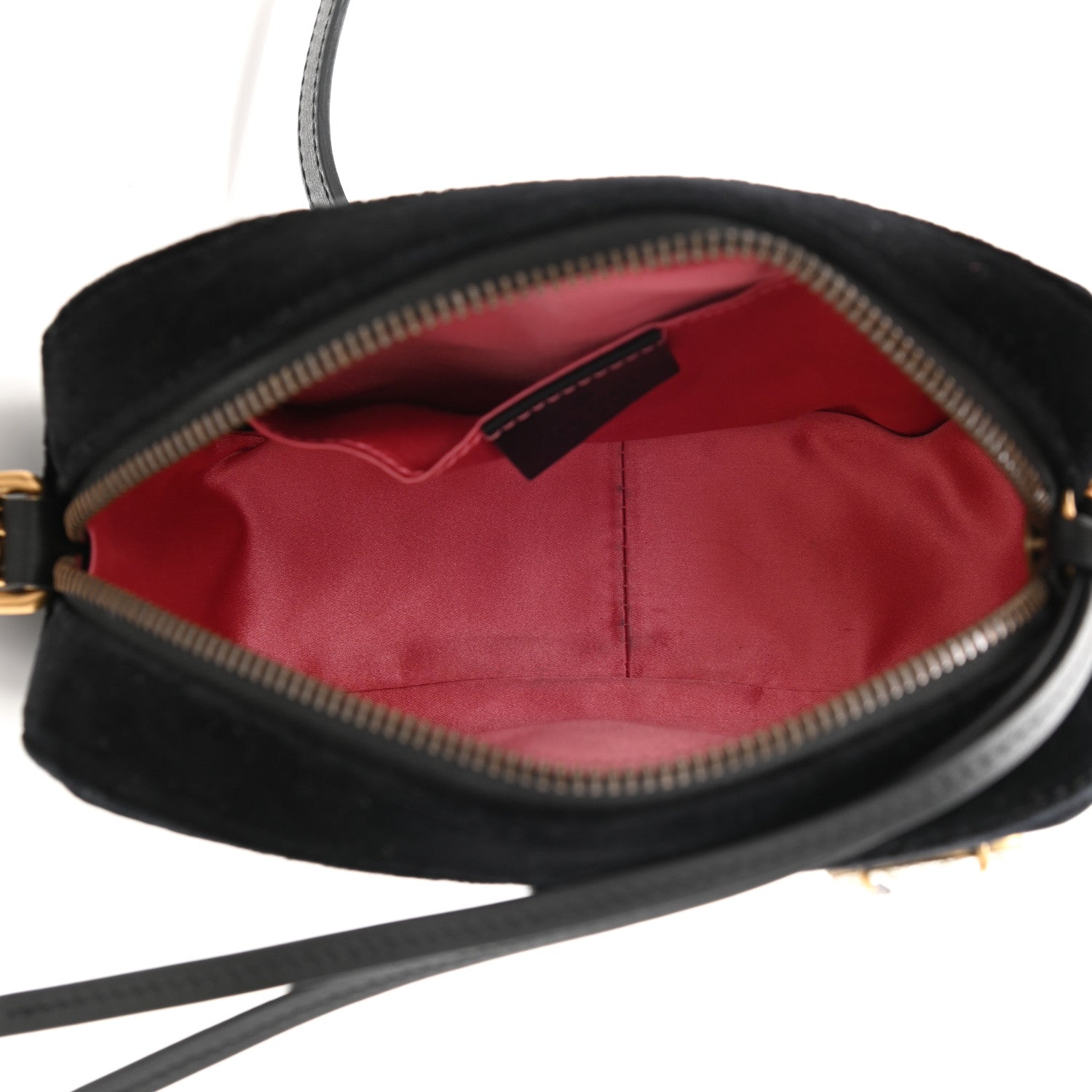 Gucci Velvet Matelasse Marquise Crystals Mini GG Marmont Chain Shoulder Bag Black 5 of 10