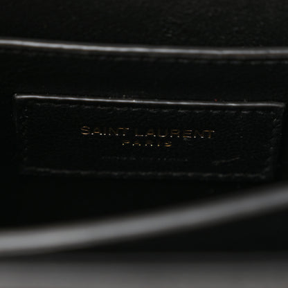 Saint Laurent Grain de Poudre Mini Classic Monogram Cassandra Top Handle Black 7 of 11