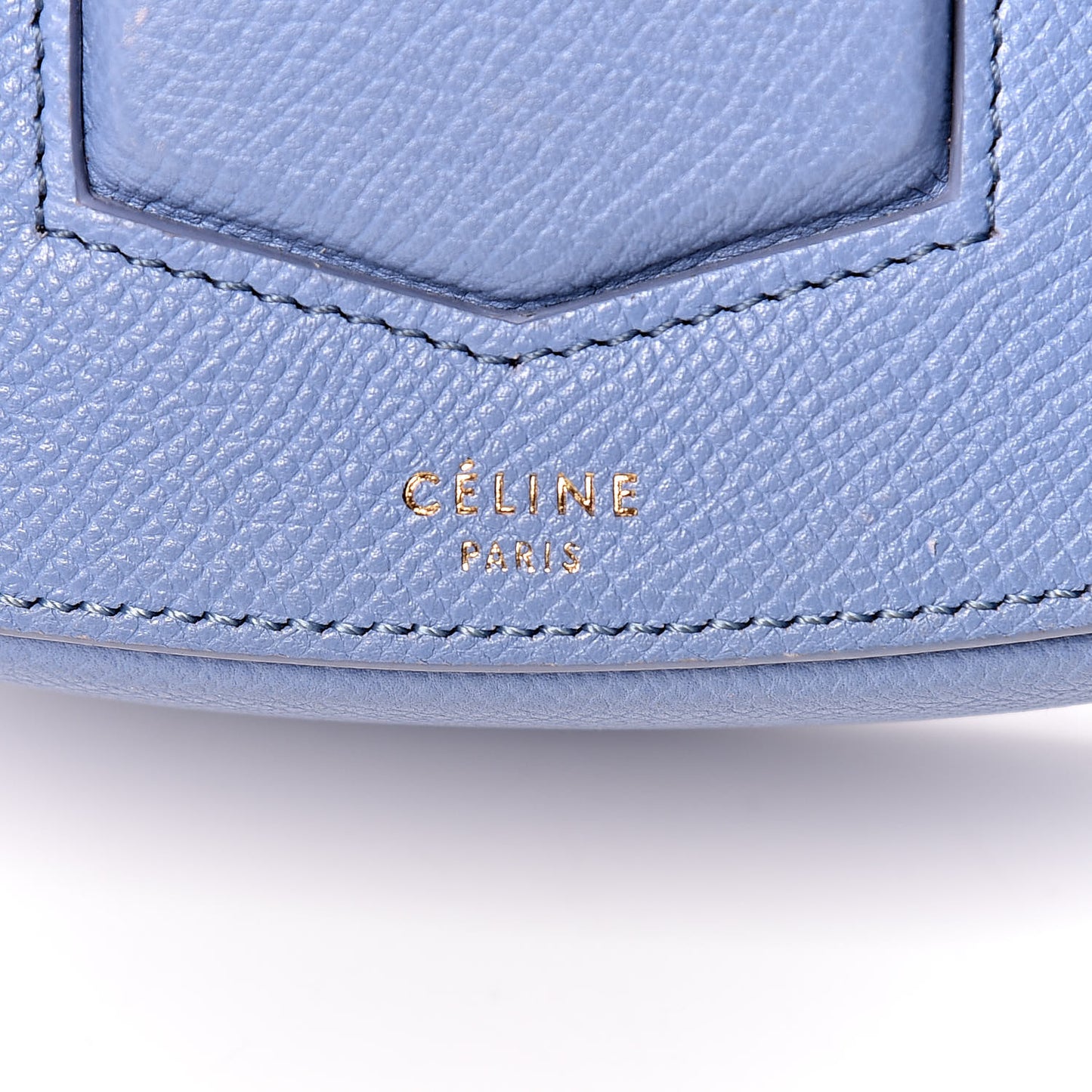 Grained Calfskin Small Trotteur Porcelain