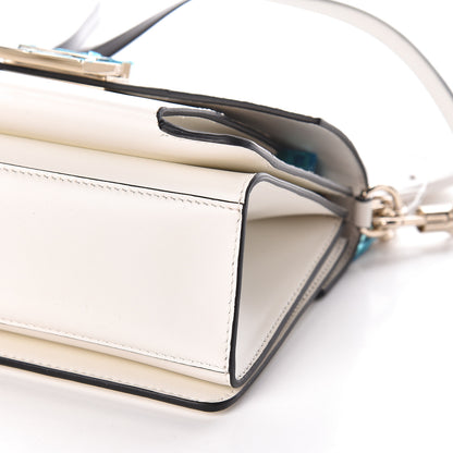 Givenchy Patent Calfskin Python Embossed Small GV3 Shoulder Bag Black White 9 of 9
