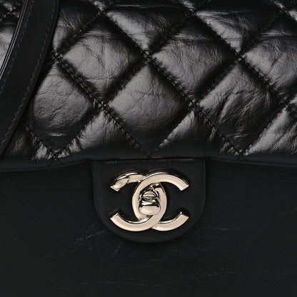 Chanel Aged Calfskin Quilted Express Zip Around Flap Black 9 of 11