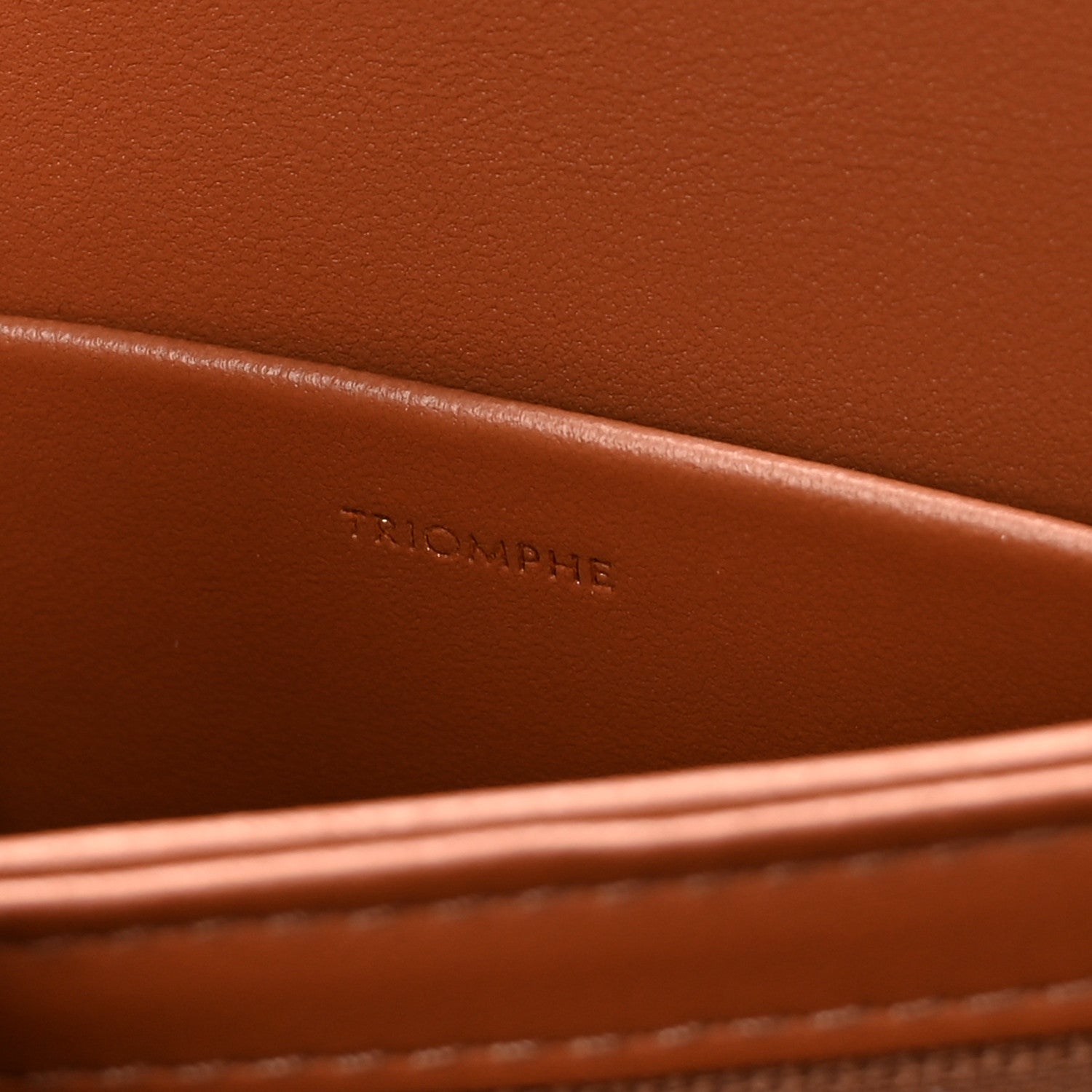 Celine Calfskin Triomphe Canvas Teen Triomphe Bag Tan 7 of 11