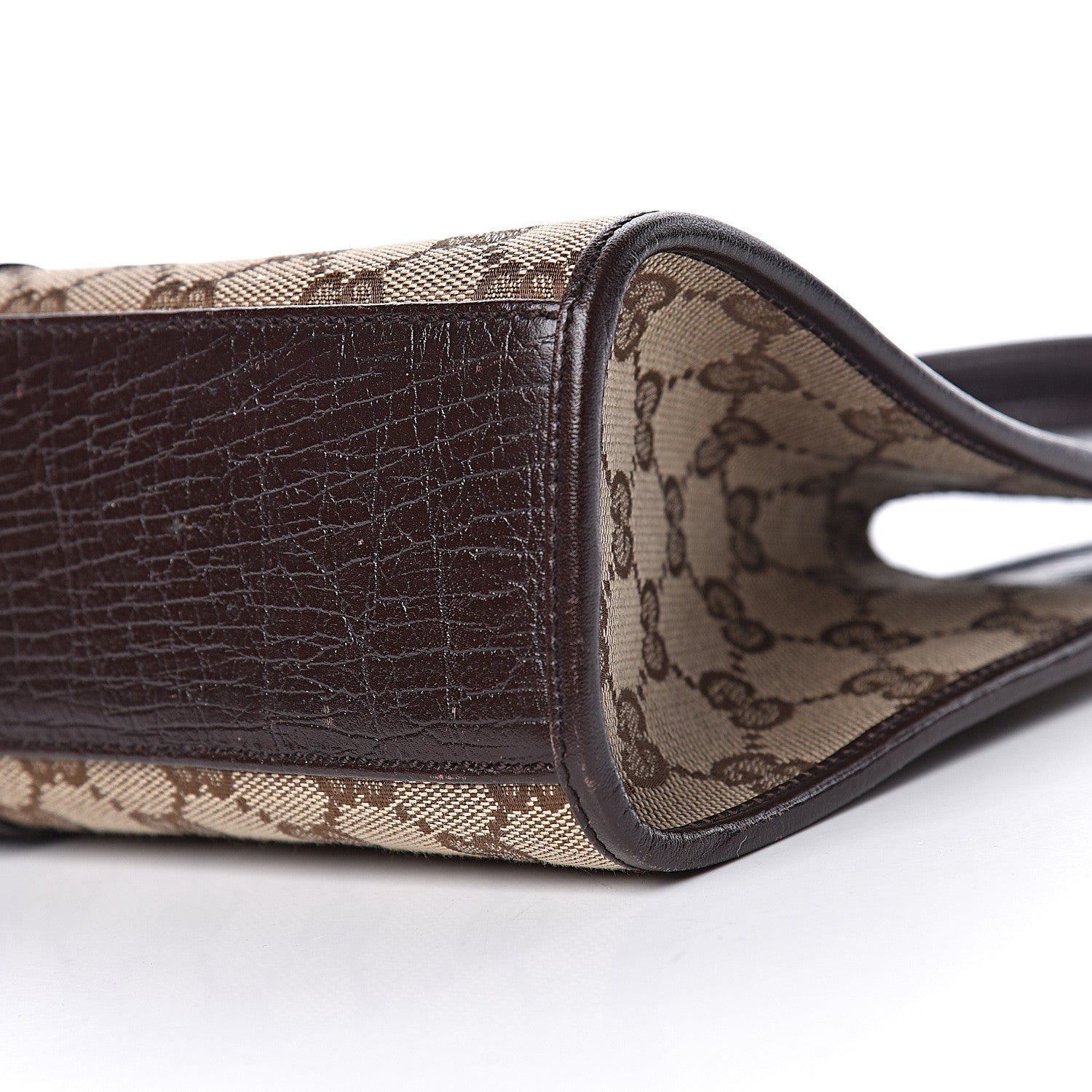 Gucci Monogram Small Bardot Bag Dark Brown 13 of 14