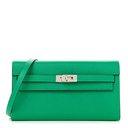 Hermes Chevre Mysore Kelly To Go Wallet Menthe 1 of 7