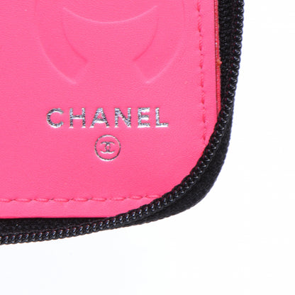 Chanel Calfskin Cambon Zip Around Organizer Wallet Black White 6 of 7
