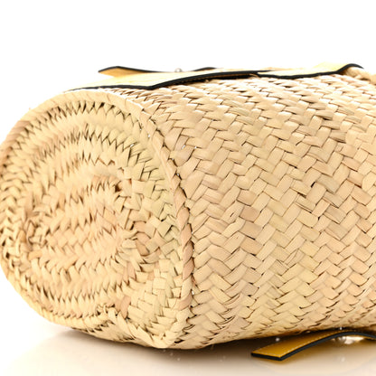 Loewe Raffia Small Basket Tote Bag Natural Yellow 9 of 9