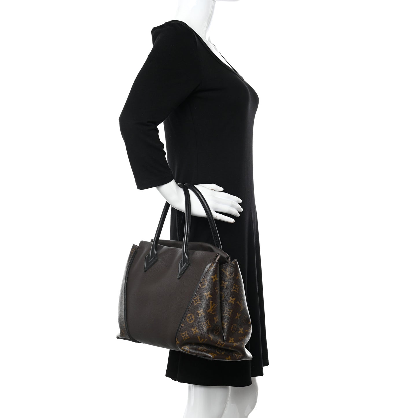 Veau Cachemire Monogram Tote W PM Chocolate