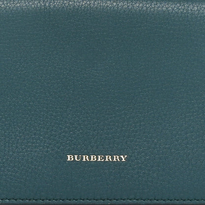 Burberry Grained Calfskin Somerset Marais Long Wallet Dark Cyan 8 of 8
