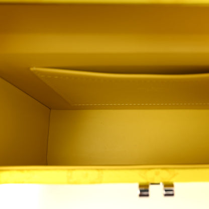 Louis Vuitton Vintage Monogram Everyday LV Clutch Trunk Jaune 5 of 9