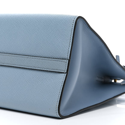 Prada Saffiano Cuir Calfskin Small Monochrome Top Handle Tote Astrale 8 of 12