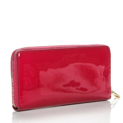 Saint Laurent Patent Belle De Jour Zip Around Wallet Fuchsia 3 of 11