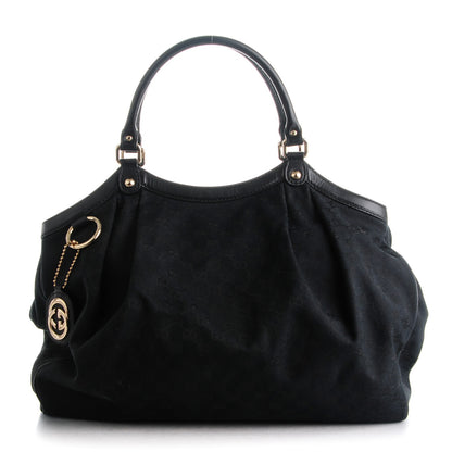 Gucci Monogram Large Sukey Tote Black 1 of 7