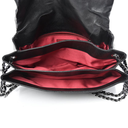 Chanel Lambskin Tweed Large Camellia Petals Flap Black 4 of 11