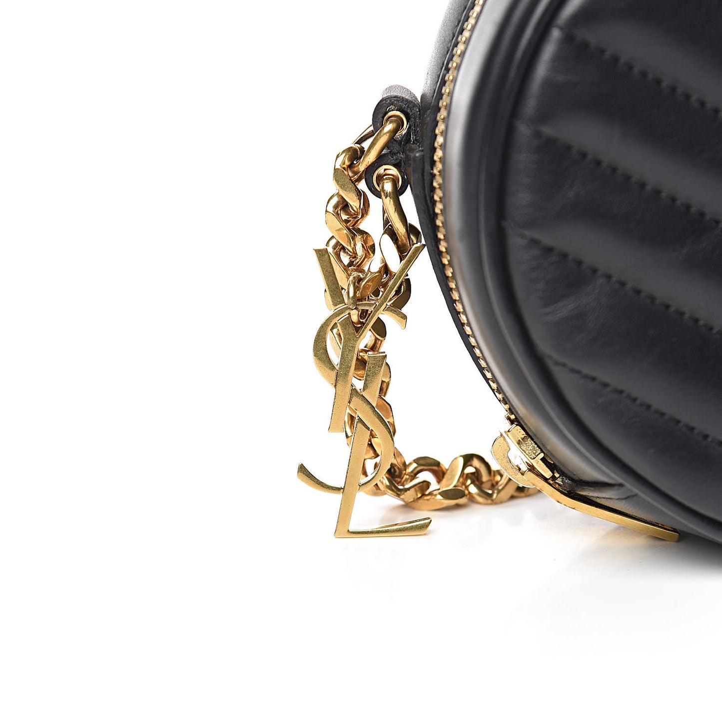 Calfskin Matelasse Small Monogram Bubble Crossbody Black