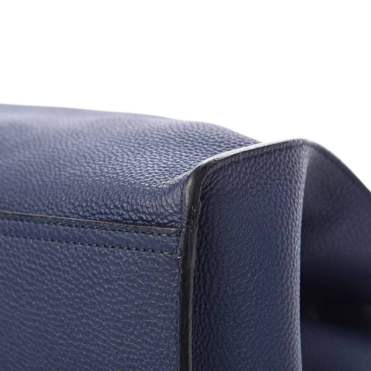 Soft Calfskin Medium Jackie Top Handle Bag Classic Blue Marine
