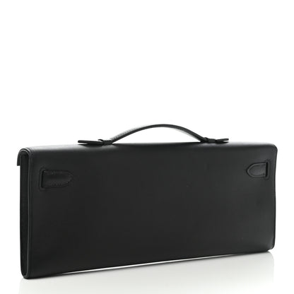 Hermes Swift Kelly Cut Clutch Pochette Black 3 of 7