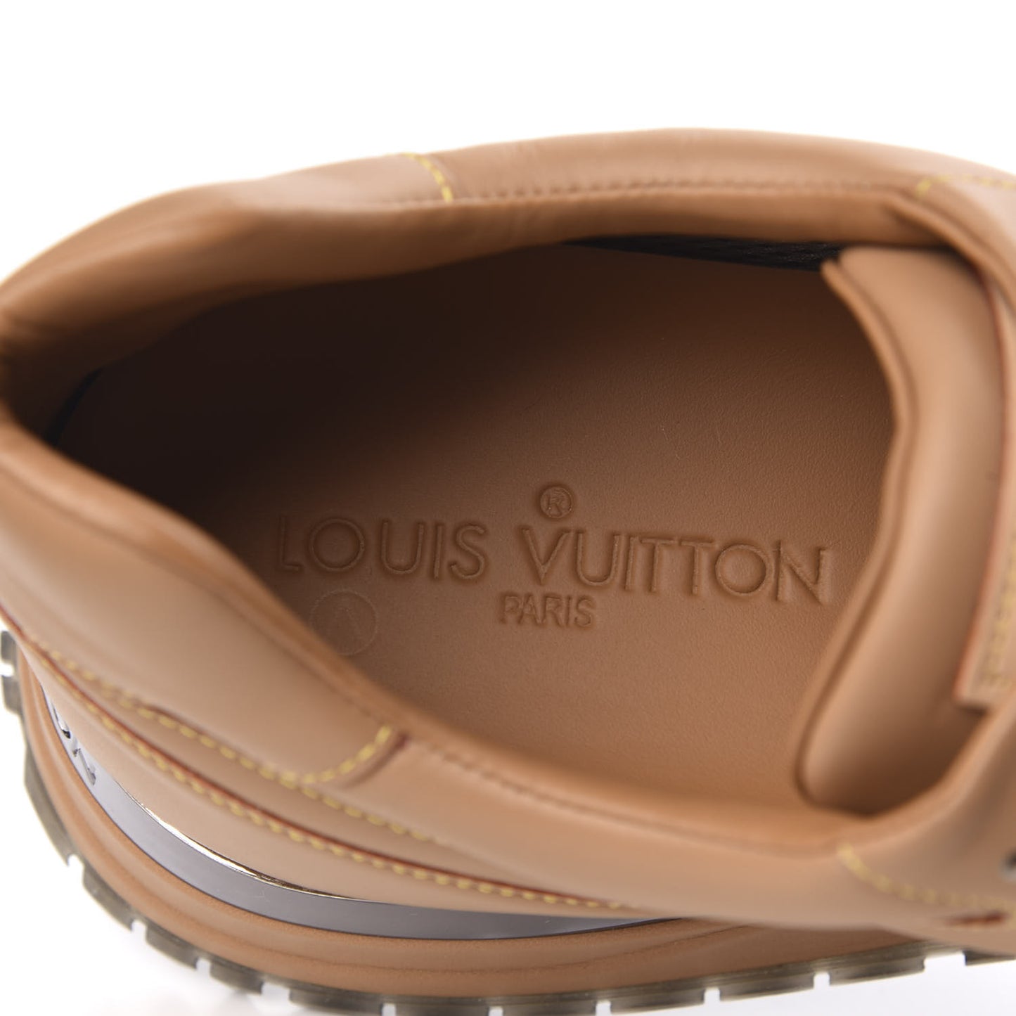 Calfskin Mens Run Away Sneakers 10 Tan
