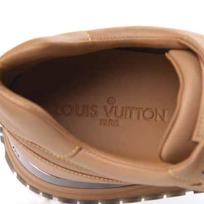 Louis Vuitton Calfskin Mens Run Away Sneakers 10 Tan 6 of 8