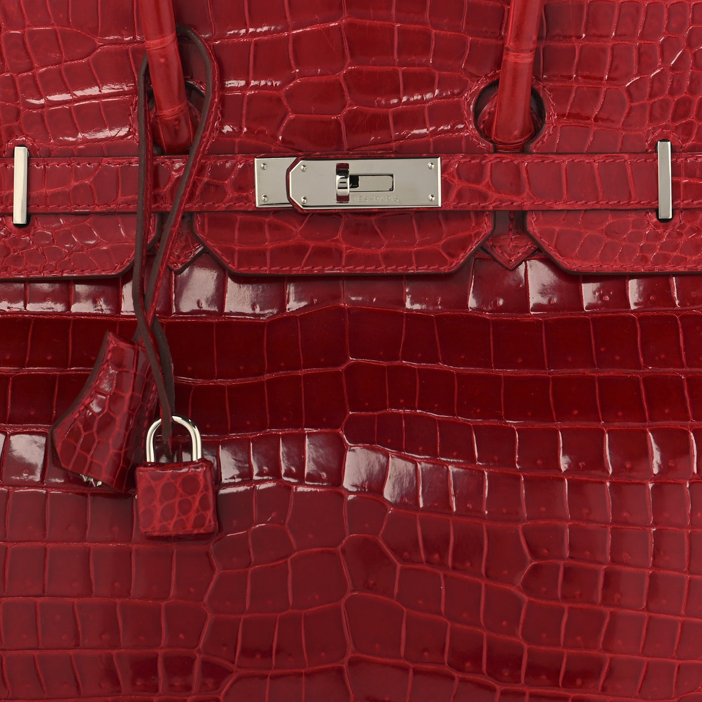 Shiny Porosus Crocodile Birkin 35 Braise
