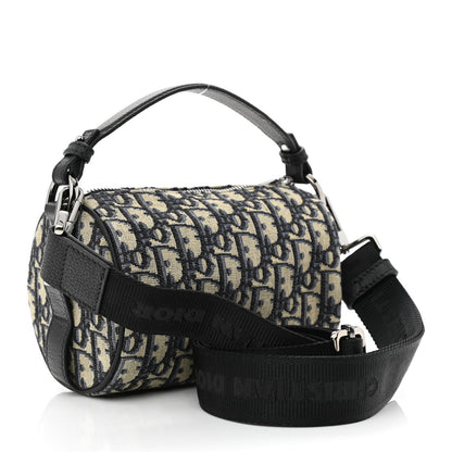 Christian Dior Oblique Mini Roller Messenger Bag Blue 3 of 10