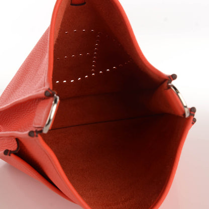 Hermes Taurillon Clemence Evelyne III PM Orange Poppy 13 of 17