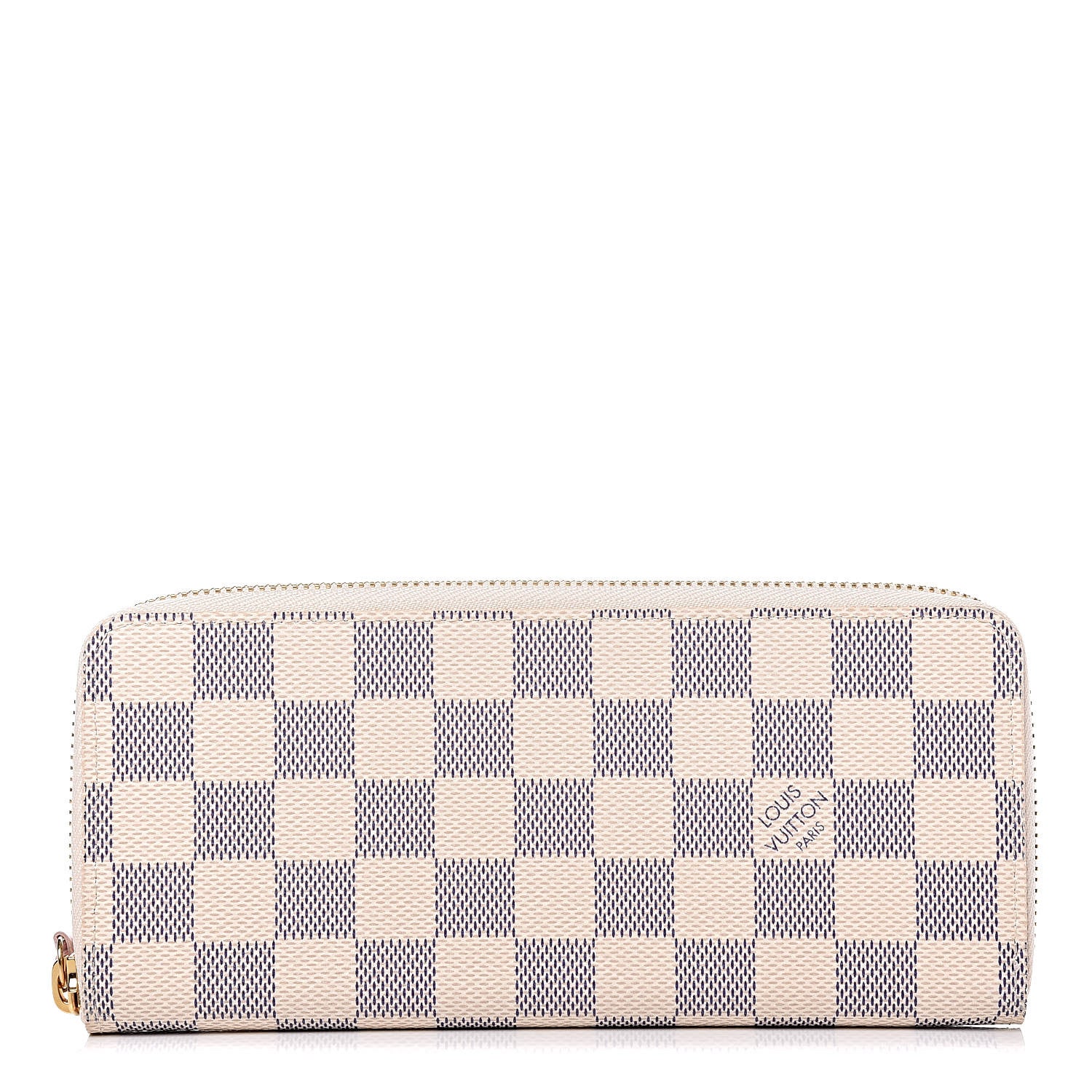 Louis Vuitton Damier Azur Clemence Wallet Rose Ballerine 1 of 10