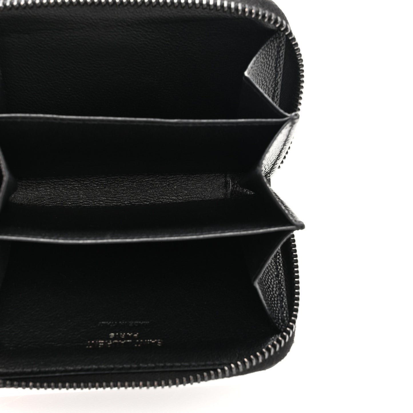 Grain De Poudre Monogram Zip Coin Purse Black