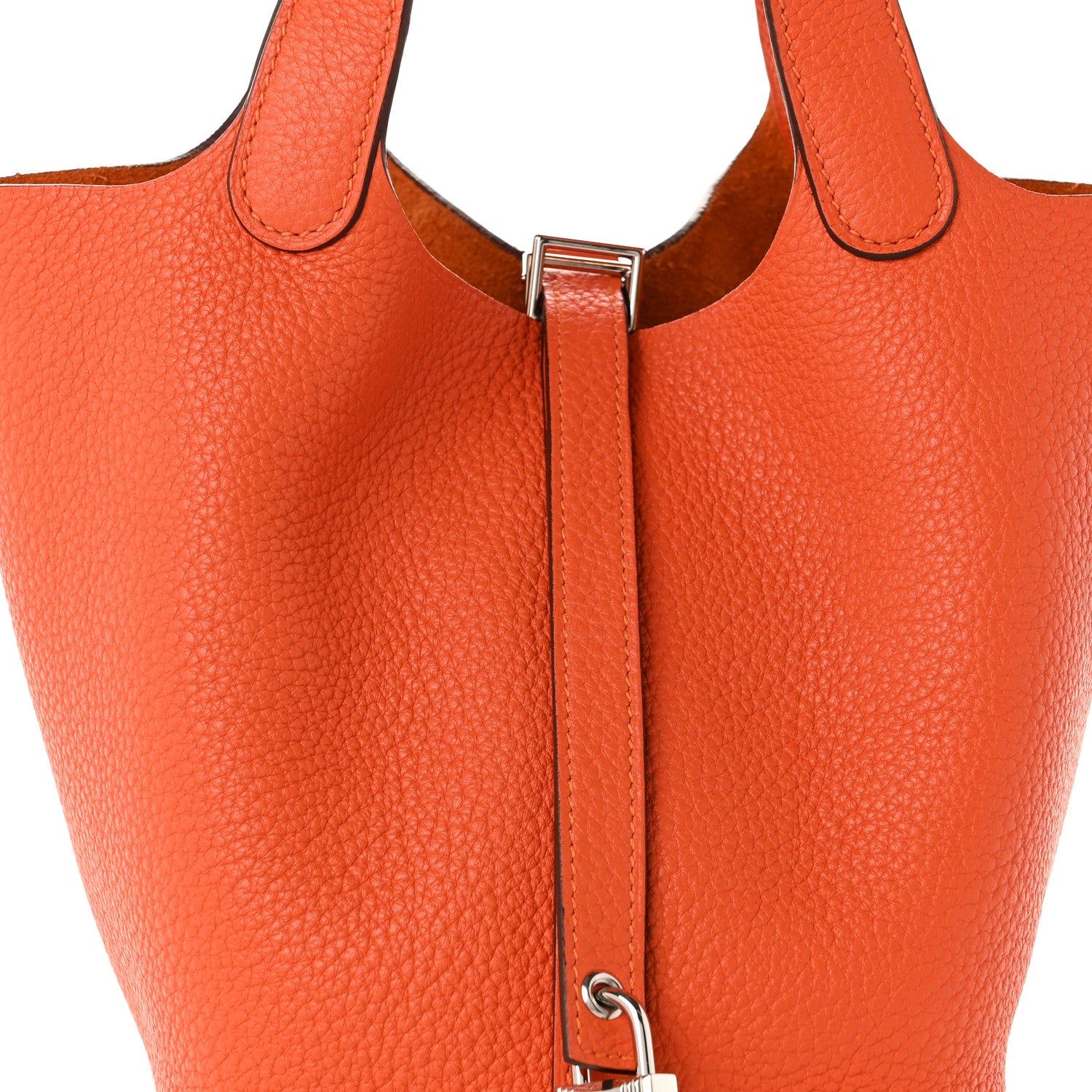 Hermes Taurillon Clemence Picotin Lock 18 PM Feu 8 of 10