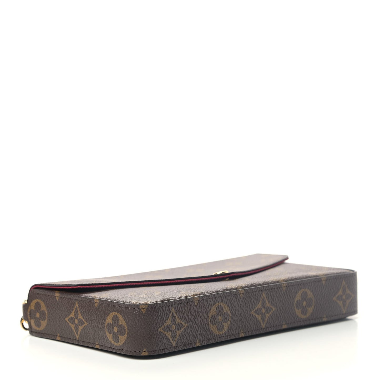 Monogram Pochette Felicie Chain Wallet Fuchsia