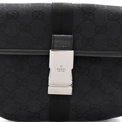 Gucci GG Monogram Web Buckle Belt Bag Black 7 of 9