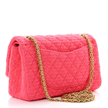 Chanel Wool Tweed Quilted 2.55 Reissue 225 Flap Pink 2 of 8