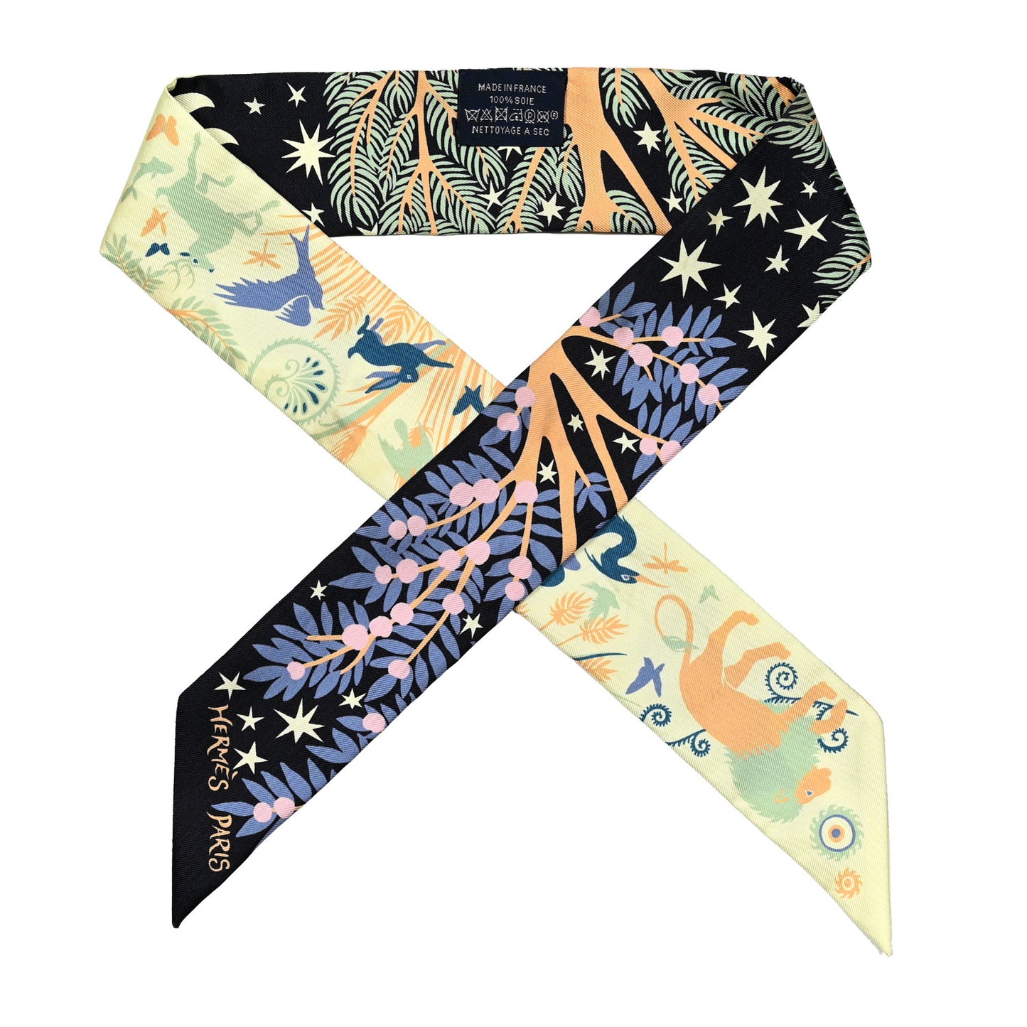 Silk Sous Le Charme D Orphee Twilly Bleu Black Jaune Soufre