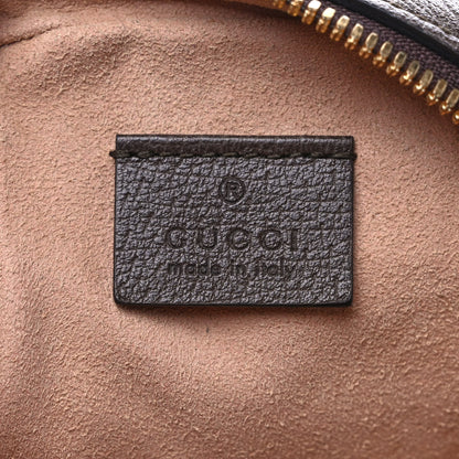Gucci GG Supreme Monogram Web Mini Ophidia Round Shoulder Bag Brown 6 of 10
