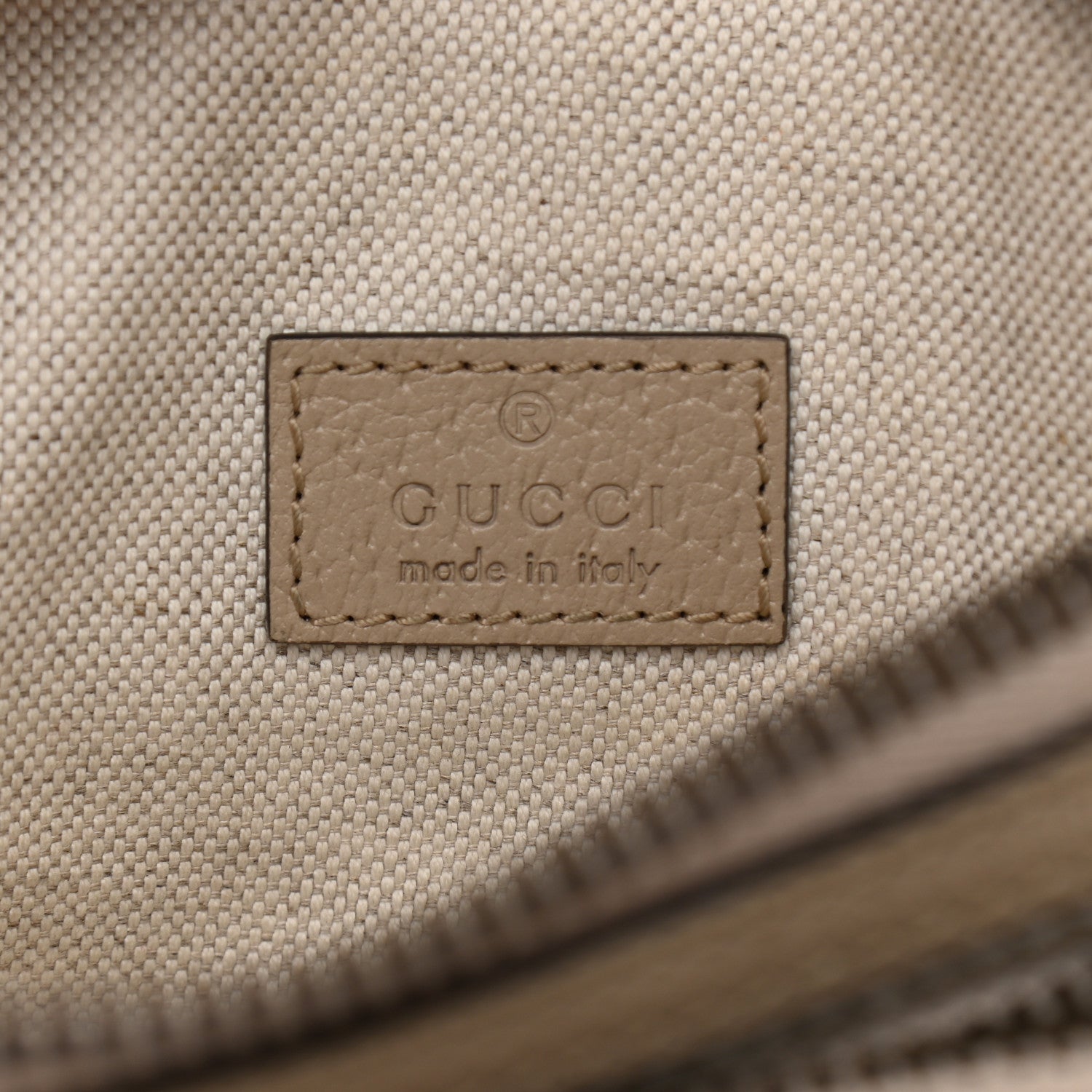 Gucci GG Supreme Monogram Textured Calfskin Web Retro Interlocking G Belt Bag Beige Mystic White Oatmeal 6 of 11