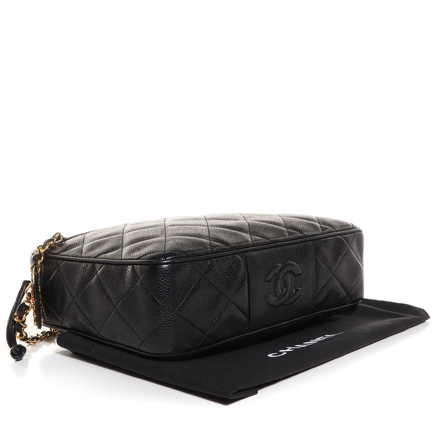 Chanel Caviar Quilted Camera Case Black 4 of 9