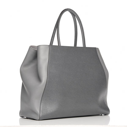 Fendi Vitello Elite Large 2Jours Tote Grigio Grigio Chiaro 3 of 7