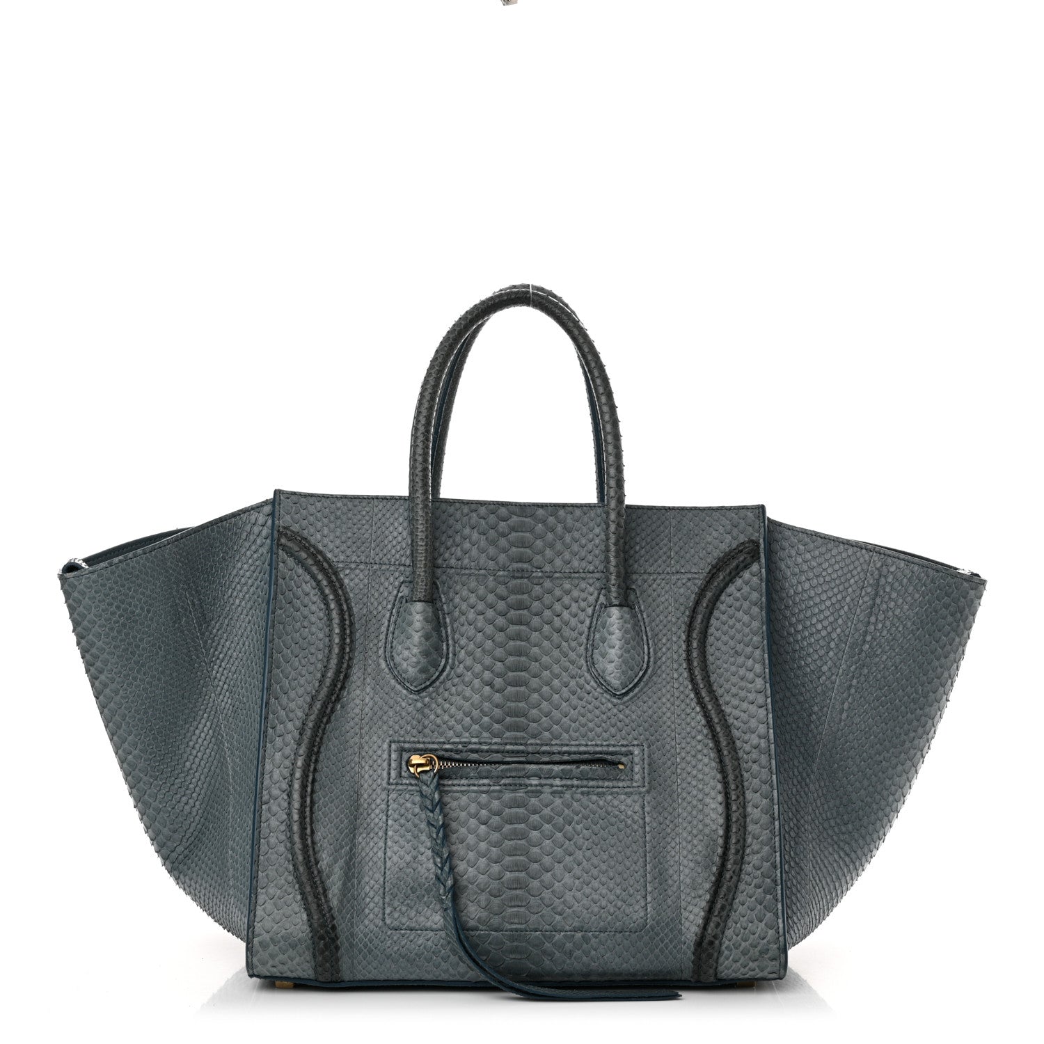 Celine Snakeskin Medium Phantom Luggage Grey 1 of 22