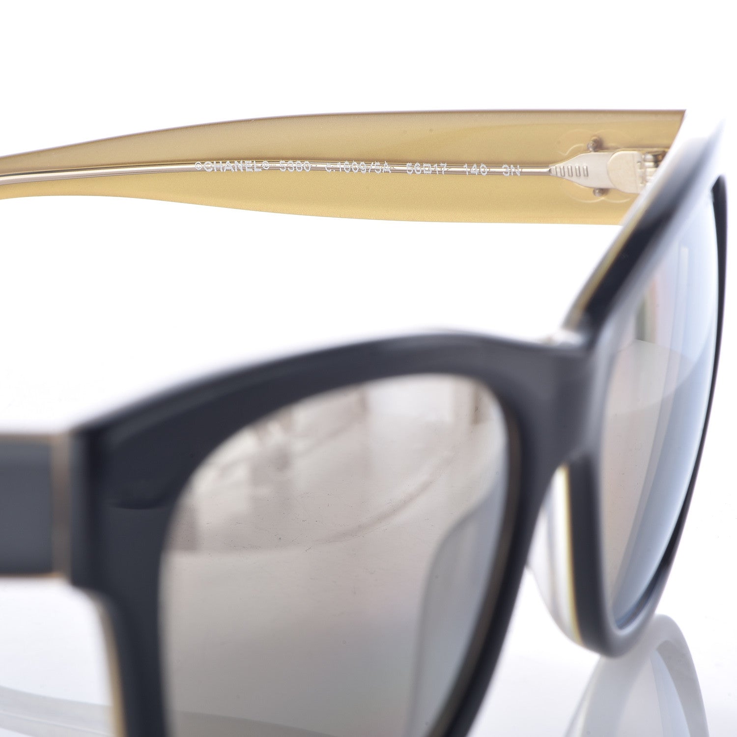 Chanel Polarized Square CC Sunglasses 5380 Black 5 of 10